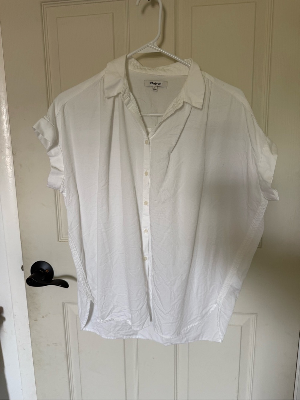 Madewell White Relaxed Button-Down Shirt